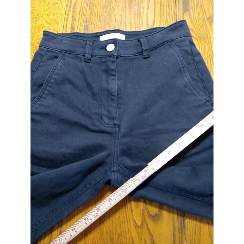 EVERLANE Womens Jeans 0 BLACK WIDE LEGS Preowned Summer Spring Winter Used - Picture 4 of 8